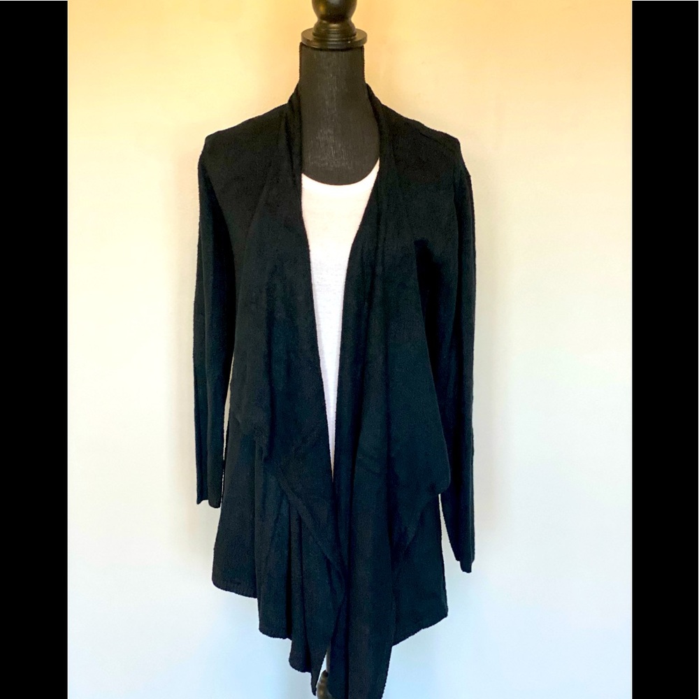 Barefoot Dreams NWOT black lightweight cardigan sweater